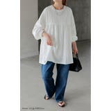 ブラウス 前後2WAY ノーカラー | HUG.U | 詳細画像20 