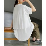Tシャツ シフォン レディース | HUG.U | 詳細画像5