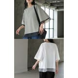 Tシャツ レイヤード風 レディース | HUG.U | 詳細画像16