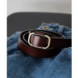 ボルドーブラウン | ベルト 穴なし 本革 | HUG.U