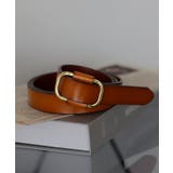 ブリックブラウン | ベルト 穴なし 本革 | HUG.U