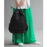 ブラック | リュック 撥水 ギャザー | HUG.U