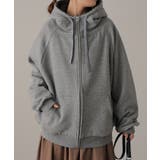 グレー | パーカー レディース アウター 裏ボア 極暖 トップス スウェット トレーナー | HUG.U