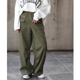 カーキ | パンツ 裾2way ボトムス | HUG.U