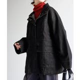 ウォッシュブラック | アウター デニムジャケット レディース | HUG.U