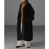 ブラック | ボアコート ロング ボアパーカー | HUG.U