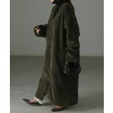 カーキ | ボアコート ロング ボアパーカー | HUG.U