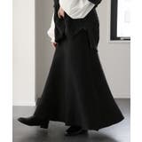 ブラック | スカート ニット ロングスカート | HUG.U