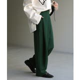 グリーン | パンツ タックパンツ レディース | HUG.U