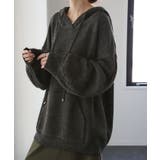 ダークグレー | ニットパーカー フーディー レディース | HUG.U