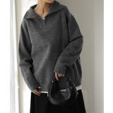 グレー | ニット ハーフジップ トップス | HUG.U