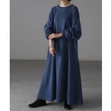 ブルー | ワンピース 刺繍 ロングワンピース | HUG.U