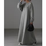 メランジグレー | ワンピース 刺繍 ロングワンピース | HUG.U