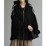 ブラック | パーカー ワッフル 体型カバー | HUG.U