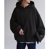 ブラック | パーカー 体型カバー トレーナー | HUG.U