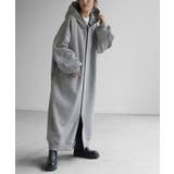 ライトグレー | パーカー ロング 綿100 | HUG.U