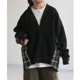 ブラック | カーディガン ニット 体型カバー | HUG.U