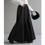 ブラック | スカート Aライン ロングスカート | HUG.U