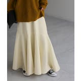 バニラアイボリー | スカート Aライン ロングスカート | HUG.U