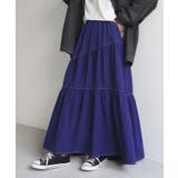 パンジーブルー | スカート ギャザー ボリューム | HUG.U