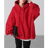 レッド | パーカー カラバリ豊富 オーバーサイズ | HUG.U