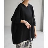 ブラック | ニット 体型カバー 薄手 | HUG.U