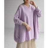 ラベンダー | ニット 体型カバー 薄手 | HUG.U