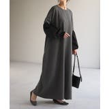 メランジグレー | ワンピース ワンピ スウェット | HUG.U