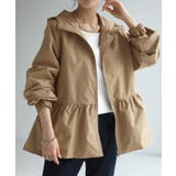 チャイ | アウター 撥水 フリル | HUG.U