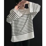 ホワイト | カットソー Tシャツ ボーダー | HUG.U