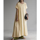 クリームアイボリー | ワンピース レディース Tシャツワンピース | HUG.U