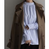 サックスブルー | シャツ ロング ブラウス | HUG.U