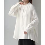 ホワイト | シャツ ロング ブラウス | HUG.U