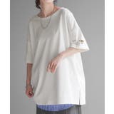 ホワイト | Tシャツ カットソー 刺繍 | HUG.U