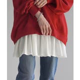 ホワイト | 付け裾 レイヤード レディース | HUG.U