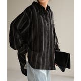 ブラック | シャツ ストライプ フリンジ | HUG.U