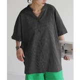 ブラック×ホワイトストライプ | ブラウス ストライプ 綿100％ | HUG.U