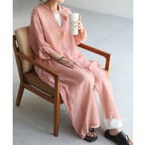 コーラルピンク | ワンピース 楊柳 ロング | HUG.U