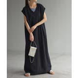 ブラック | ワンピース スウェット ロング | HUG.U