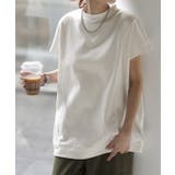 ホワイト | Tシャツ 半袖 モックネック | HUG.U
