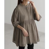 アッシュブラウン | ブラウス チュニック シャツ | HUG.U