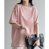 レッド | Tシャツ バスクT ボーダー | HUG.U
