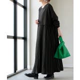 ブラック | ワンピース ロング 長袖 | HUG.U