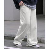 メランジホワイト | パンツ 綿100% スウェットパンツ | HUG.U