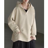 アッシュアイボリー | パーカー レディース ニュアンスカラー | HUG.U