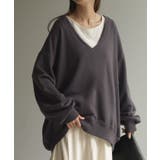 ストーングレー | トップス 深V スウェット | HUG.U