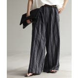 ブラック | パンツ ワイドパンツ リネン | HUG.U