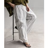 ホワイト | パンツ ワイドパンツ リネン | HUG.U