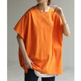 オレンジ | Tシャツ 接触冷感 ロング | HUG.U