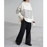 ブラック | パンツ ワイド センターライン | HUG.U